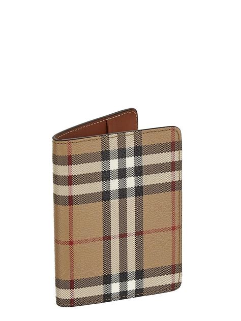 burberry check passport holder|burberry id holder.